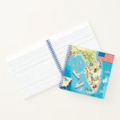 Niedlich Kids Florida Map Notizblock (Innenseite)