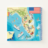 Niedlich Kids Florida Map Notizblock (Rückseite)