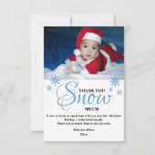 Niedlich Kids Foto Weihnachten Dankeskarte (Vorderseite)