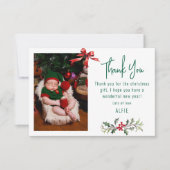 Niedlich Kids Foto Weihnachten Dankeskarte (Vorderseite)