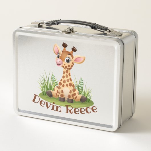 Niedlich Kids Giraffe Custom Lunchbox (Vorderseite)