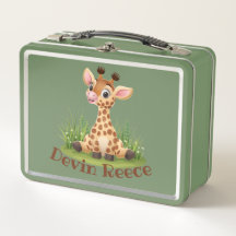 Niedlich Kids Giraffe Custom Lunchbox