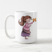 Niedlich Kids Girl Eichhörnchen Kaffeetasse (Links)
