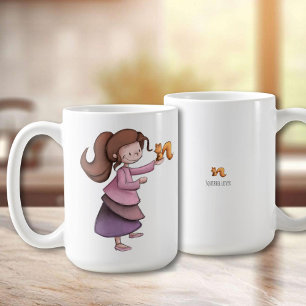 Niedlich Kids Girl Eichhörnchen Kaffeetasse