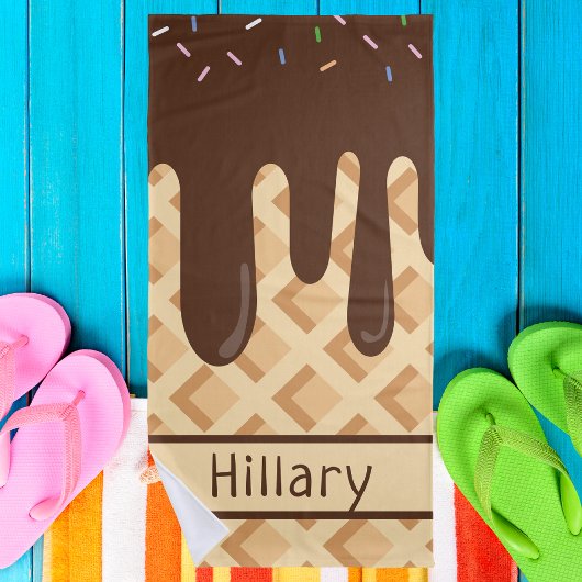 Niedlich Kids Girl Monogram Beach Handtuch