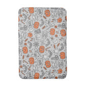 Niedlich Kids Halloween Doodle-Muster Badematte (Vorderseite Vertikal)