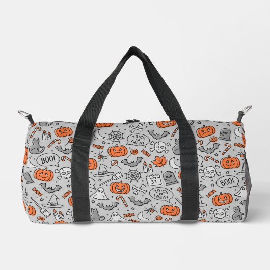 Niedlich Kids Halloween Doodle-Muster Duffle Bag (Vorderseite)
