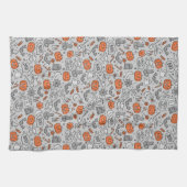 Niedlich Kids Halloween Doodle-Muster Geschirrtuch (Horizontal)