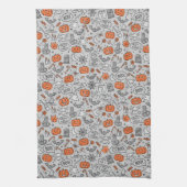 Niedlich Kids Halloween Doodle-Muster Geschirrtuch (Vertikal)