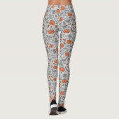 Niedlich Kids Halloween Doodle-Muster Leggings (Rückseite)