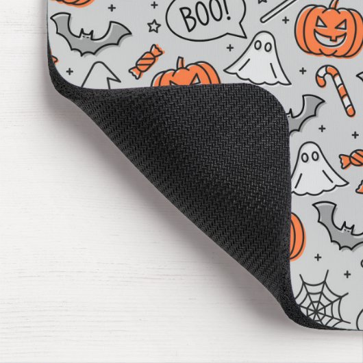 Niedlich Kids Halloween Doodle-Muster Mousepad (Ecke)