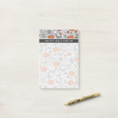 Niedlich Kids Halloween Doodle-Muster Post-it Klebezettel (Auf Schreibtisch)