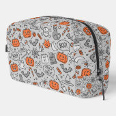 Niedlich Kids Halloween Doodle-Muster Waschbeutel (Rechte Ecke)