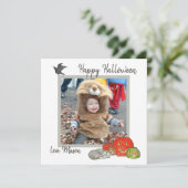 Niedlich Kids Halloween Fotokarte Karte (Stehend Vorderseite)