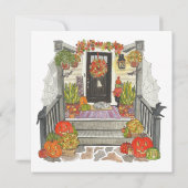 Niedlich Kids Halloween Fotokarte Karte (Rückseite)