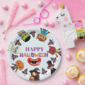 Niedlich Kids Halloween Kostüm Party Pappteller (Party)