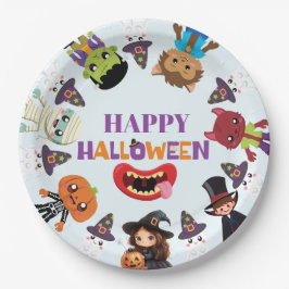 Niedlich Kids Halloween Kostüm Party Pappteller