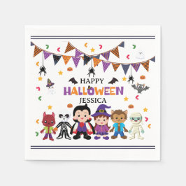 Niedlich Kids Halloween Kostüm Party Serviette
