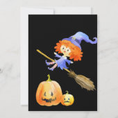 Niedlich Kids Halloween Kostümbildsche Party Einla Einladung (Rückseite)