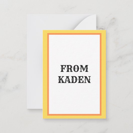 Niedlich Kids Halloween Monster Trick oder Trete Mitteilungskarte (Rückseite)