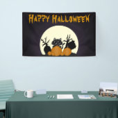 Niedlich Kids Halloween-Party Black Cat Friedhof Banner (Messeveranstaltung)