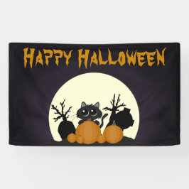 Niedlich Kids Halloween-Party Black Cat Friedhof Banner