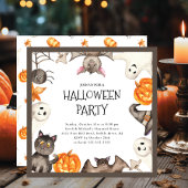 Niedlich Kids Halloween-Party Einladung