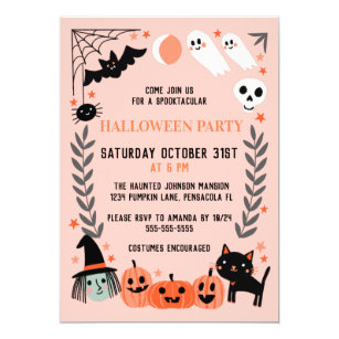 Fur Kinder Einladungen Halloween Party Zazzle De