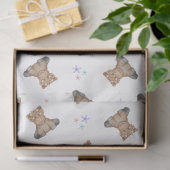 Niedlich Kids Highland Cow Barnyard Geburtstag Seidenpapier (Geschenk)