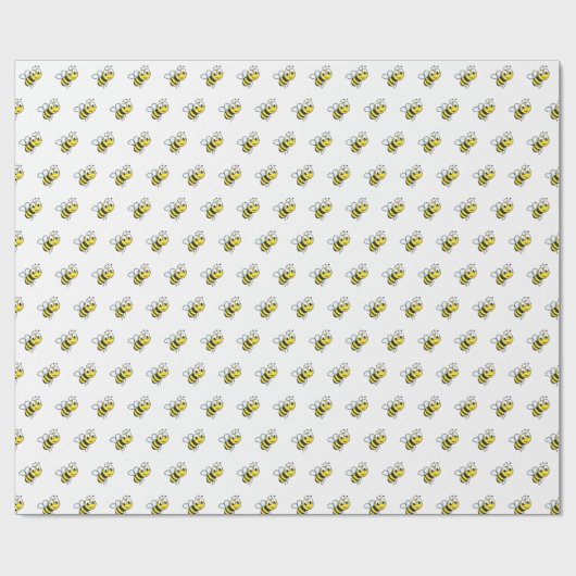 Niedlich Kids Honey Bee Theme Wrap Wrapping Paper Geschenkpapier (Flach)