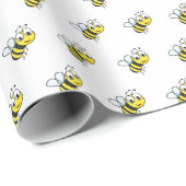 Niedlich Kids Honey Bee Theme Wrap Wrapping Paper Geschenkpapier (Rolleneckpunkt)