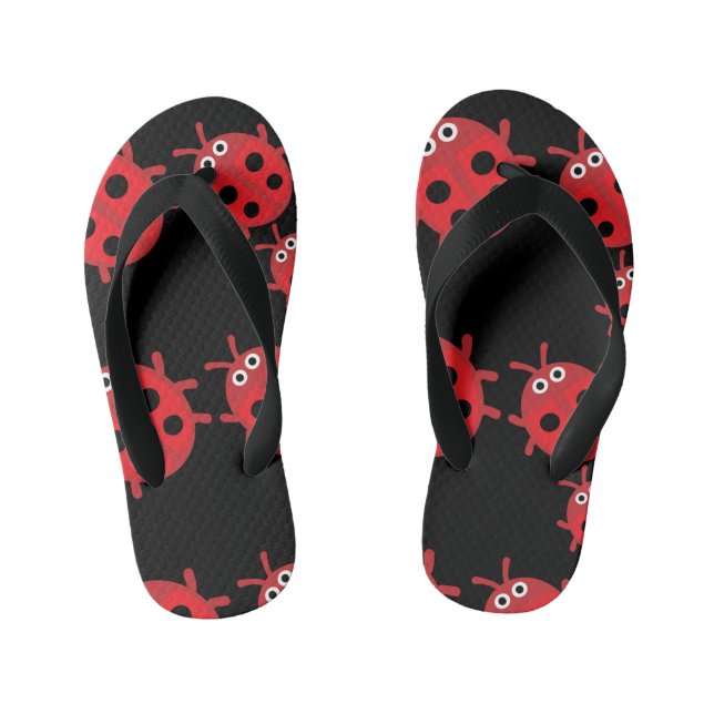 Niedlich Kids Ladybird Family Kinderbadesandalen (Fußbett)