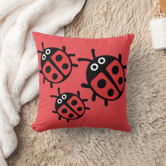 Niedlich Kids Ladybird Family Kissen (Decke)