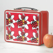 Niedlich Kids Ladybird Family Metall Brotdose (Beispiel)