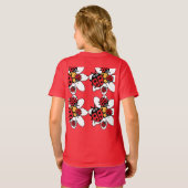 Niedlich Kids Ladybug T-Shirt (Schwarz voll)