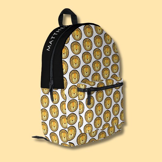 Niedlich Kids Lion Dschungelmuster Bedruckter Rucksack