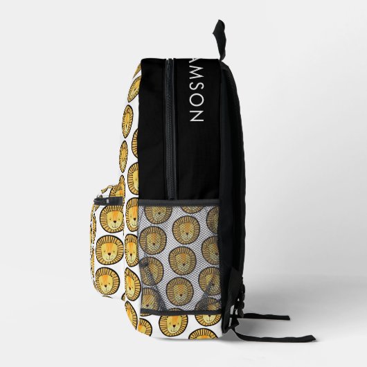 Niedlich Kids Lion Dschungelmuster Bedruckter Rucksack (Rechts)