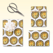 Niedlich Kids Lion Dschungelmuster Geschenkpapier Set