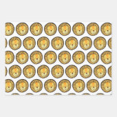 Niedlich Kids Lion Dschungelmuster Geschenkpapier Set (Vorderseite)