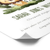 Niedlich Kids Lion Foliage Custom Preschool Abschl Poster (Ecke)