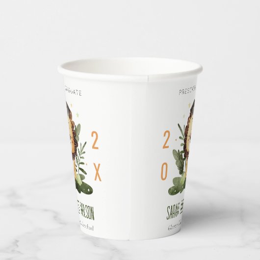 Niedlich Kids Lion Foliage Vorschulabschlusspartei Pappbecher (Rechts)