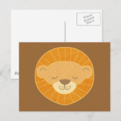 Niedlich Kids Lion Head Postkarte (Vorne/Hinten)
