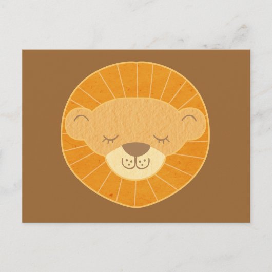Niedlich Kids Lion Head Postkarte (Vorderseite)
