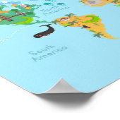 Niedlich Kids Map Poster (Ecke)