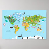 Niedlich Kids Map Poster (Vorne)