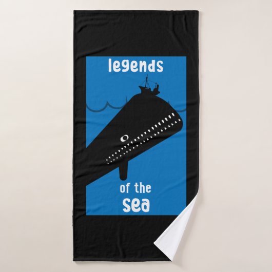 Niedlich Kids Moby Dick Sea Monster Badehandtuch (Badehandtuch)