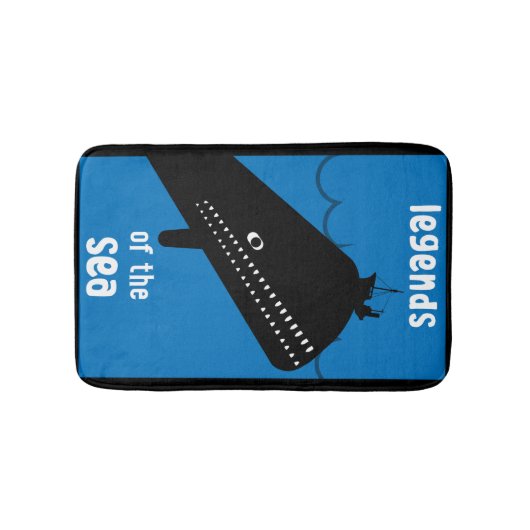 Niedlich Kids Moby Dick Sea Monster Badematte (Vorderseite)