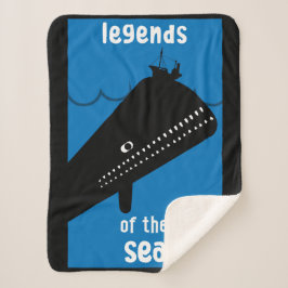 Niedlich Kids Moby Dick Sea Monster Sherpadecke