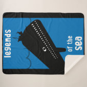 Niedlich Kids Moby Dick Sea Monster Sherpadecke (Vorderseite (Horizontal))