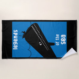 Niedlich Kids Moby Dick Sea Monster Strandtuch